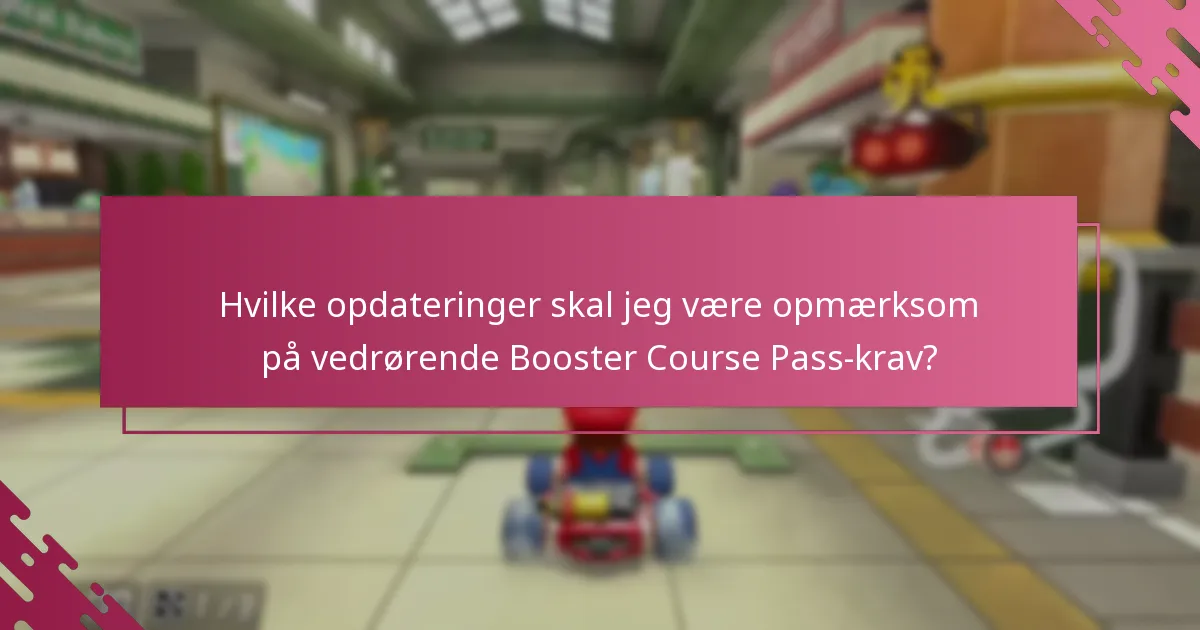Hvilke faktorer påvirker succesen af et Booster Course Pass-krav?